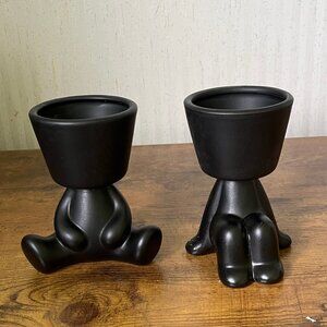 Ceramic Candle Holder 2 Pieces